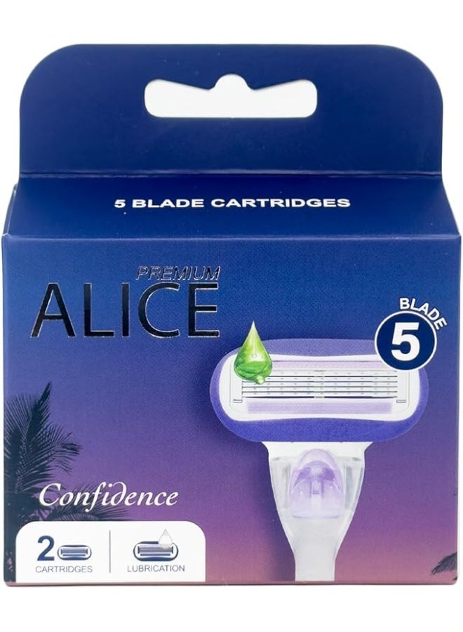 أليس بريميوم شفرة حلاقة 5 شفرات كونفيدنس AS-25P - Image 1